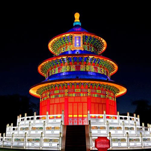 ראש השנה פנס הארמון הסיני האדום