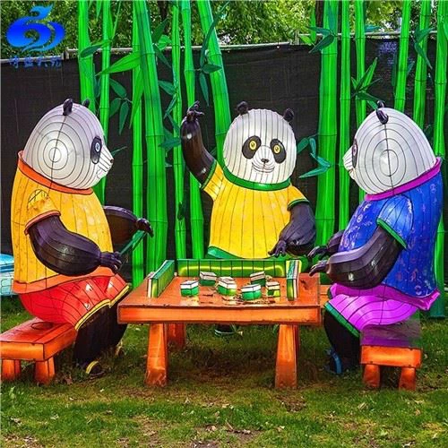 ראש השנה קישוט חיצוני LED פנס בעלי חיים חי